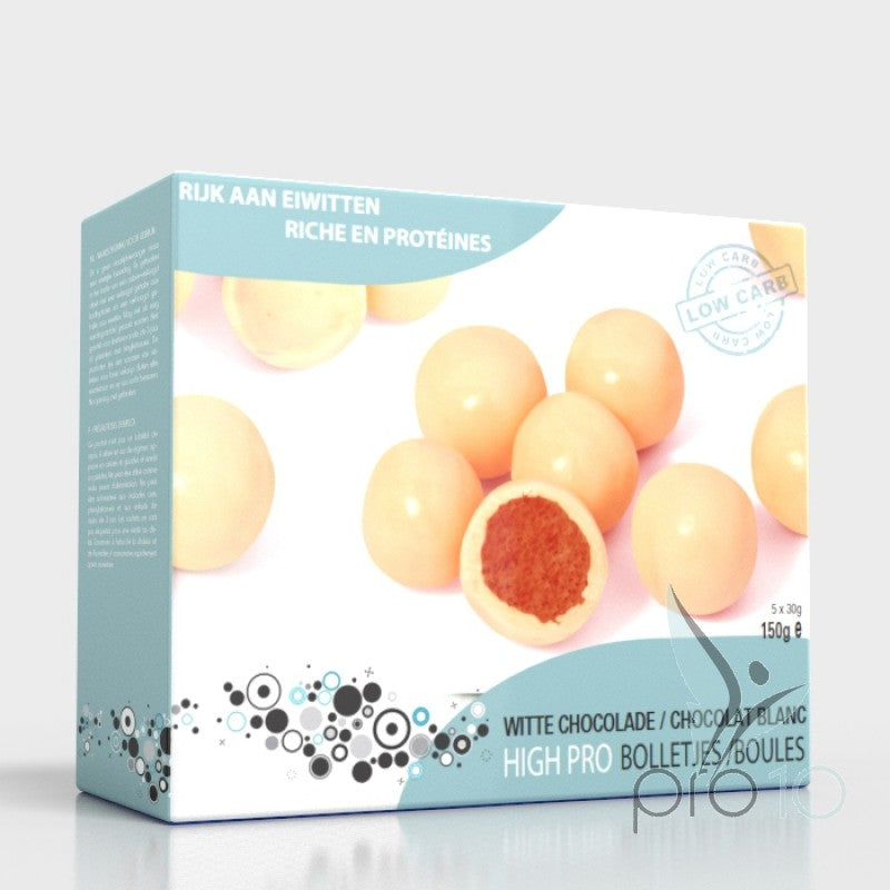 Boules au chocolat blanc (5portions)