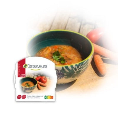 Minestrone au poulet (1plat préparé)